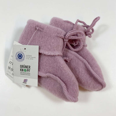 Engel soft purple virgin wool baby booties Second Season 2 1