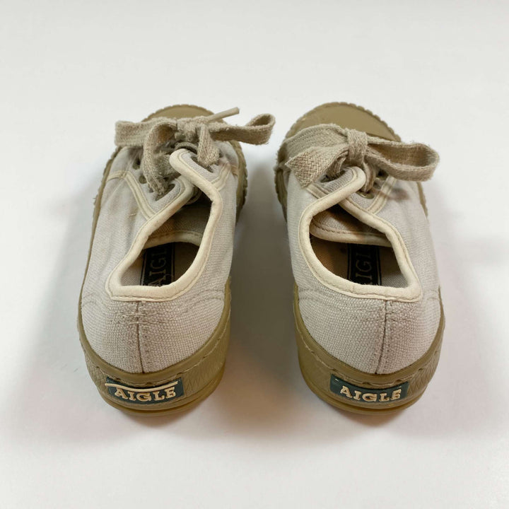 Aigle beige canvas sneakers 26 1