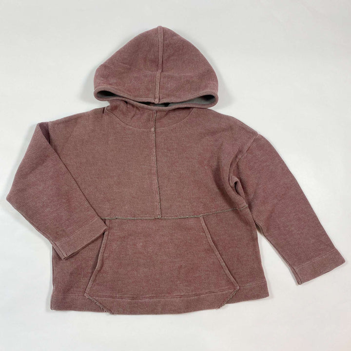 Play Up burgundy rib hoodie 6Y 1