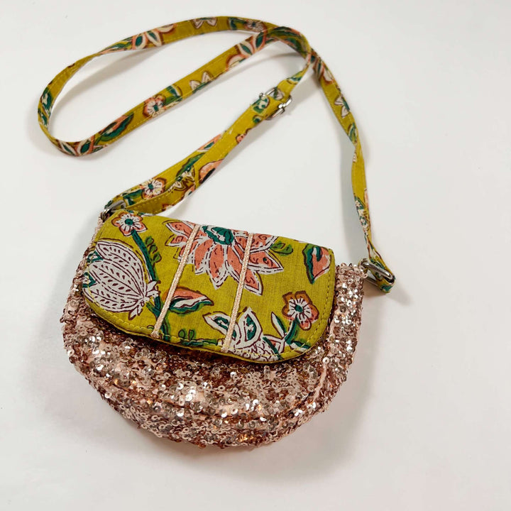 Louise Misha fabric purse with sequins one size 2