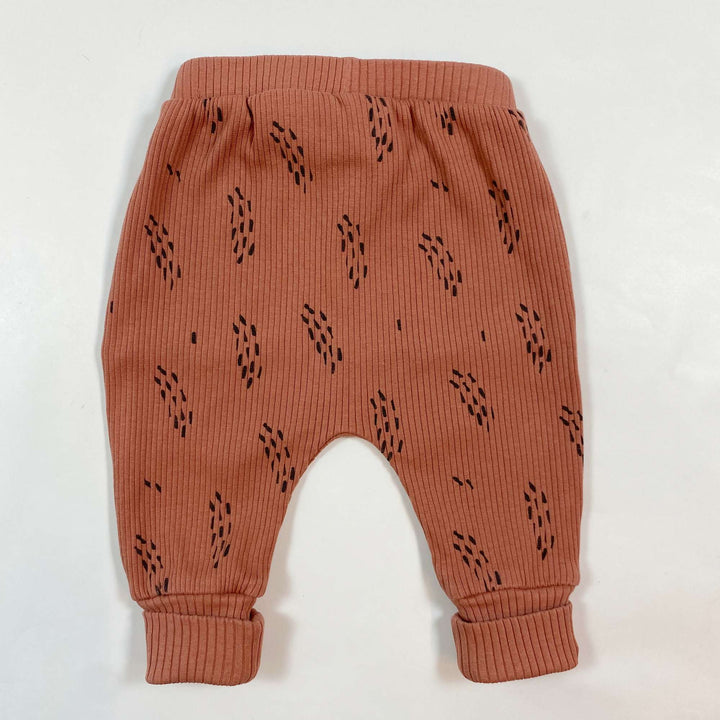 Zara terracotta rib leggings 1-3M/62 2