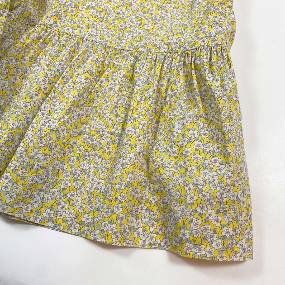 Bonpoint yellow floral Liberty print summer dress 6Y 2