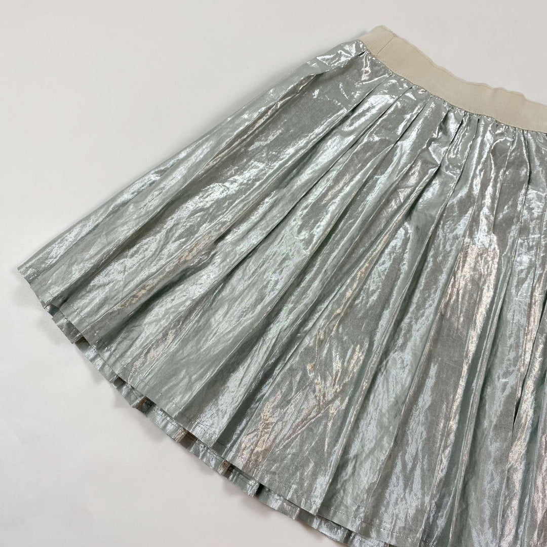 Bonpoint silver plissé skirt 8Y 3