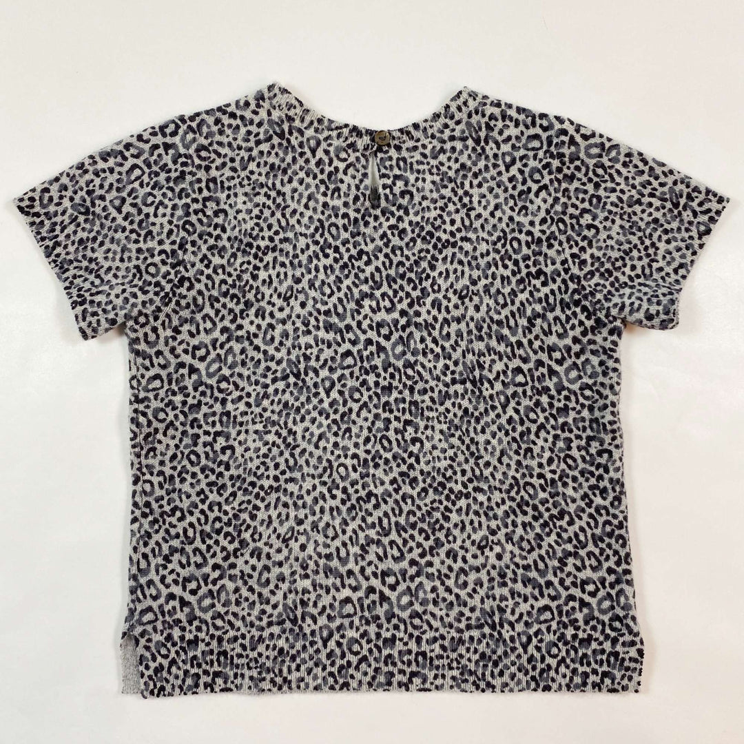 Bonpoint leopard cashmere top 6Y 2