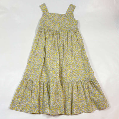 Bonpoint yellow floral Liberty print summer dress 6Y 1