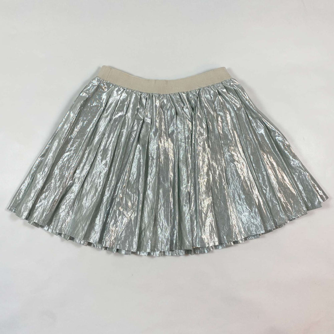 Bonpoint silver plissé skirt 8Y 2