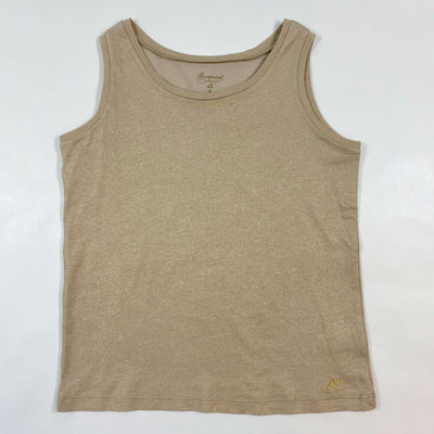 Bonpoint gold shimmer tank top 8Y 1