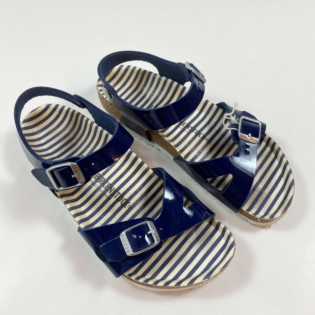 Birkenstock New York Kids patent navy sandals 34 1