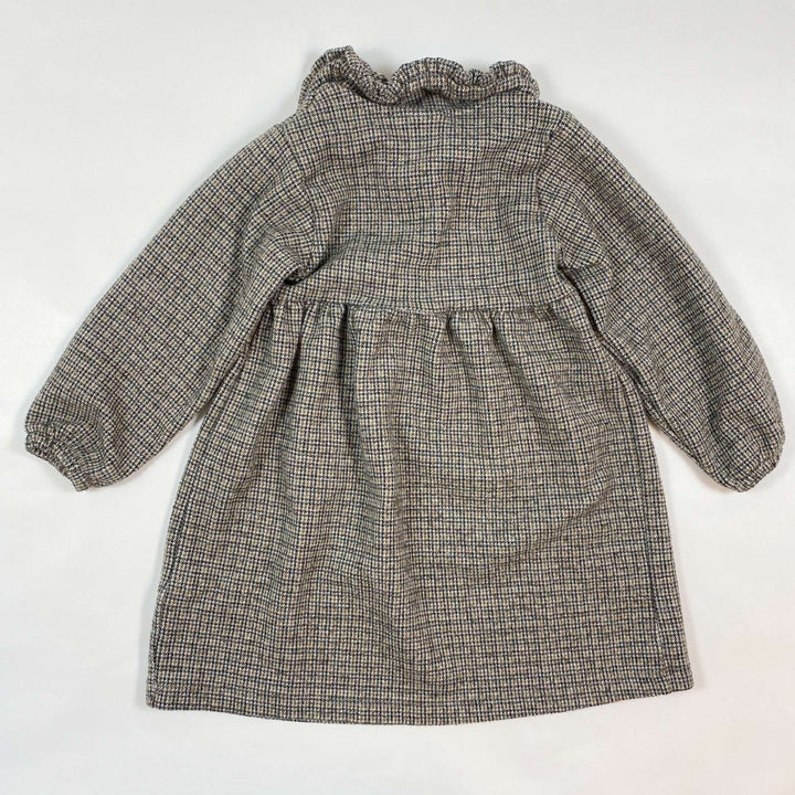 Zara brown longsleeve dress 2-3Y/98 3