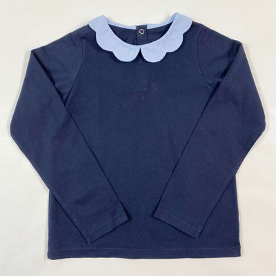 Jacadi navy petal collar long-sleeve 6Y/116 1