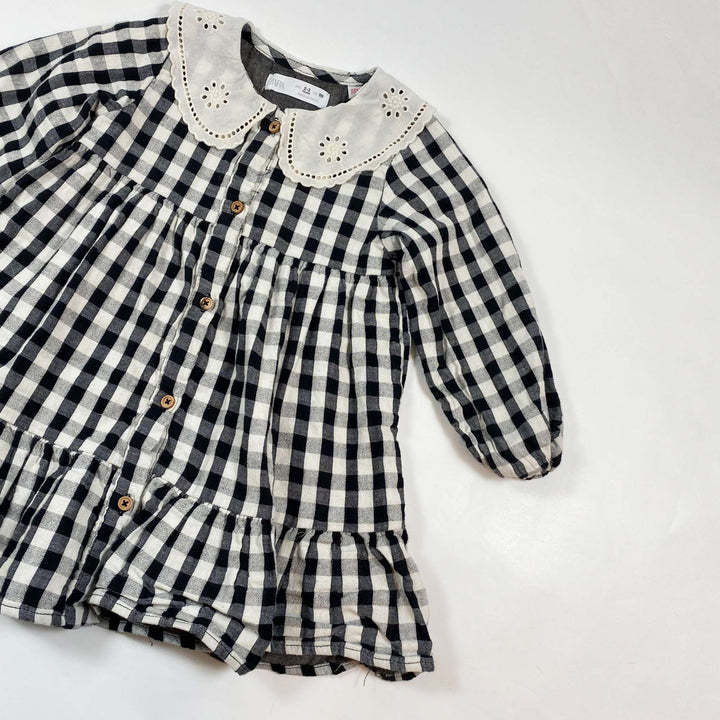 Zara large gingham dress 2-3Y/98 3