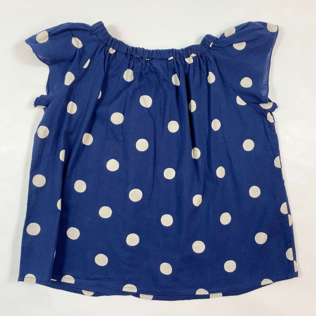 Bonpoint blue polkadot blouse 6Y 2