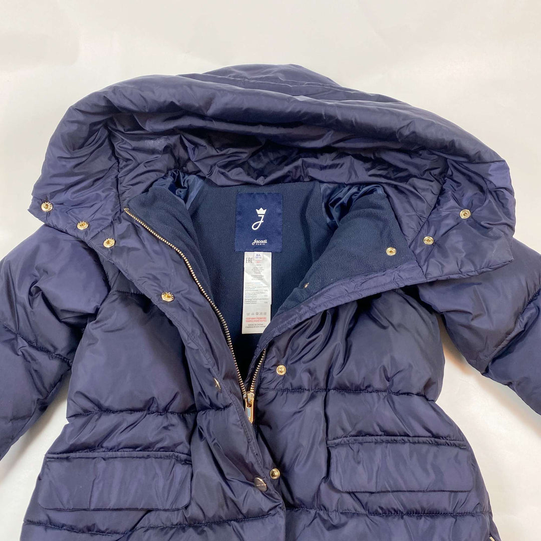 Jacadi midnight blue hooded winter jacket 8Y/128 3