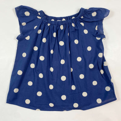 Bonpoint blue polkadot blouse 6Y 1