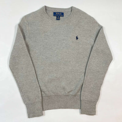 Ralph Lauren grey logo fine knitted jumper S/8Y 1
