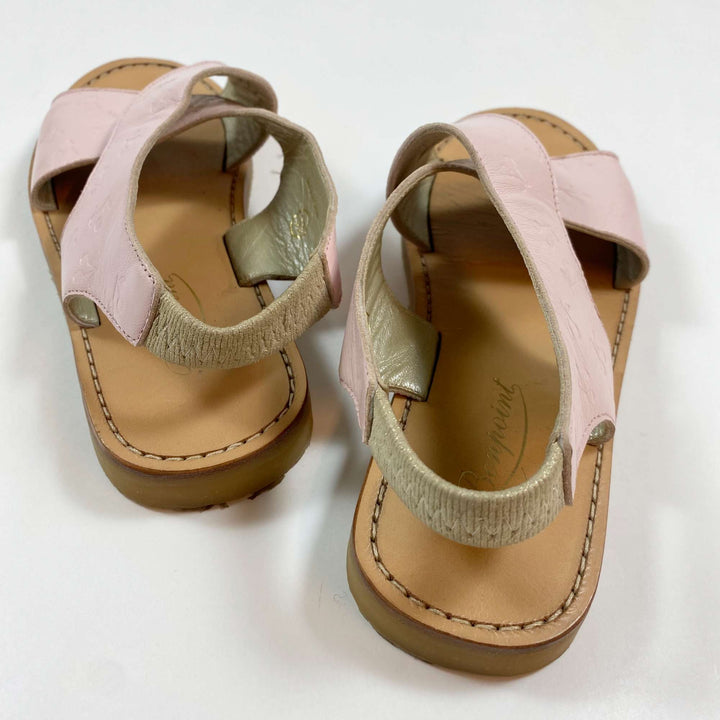 Bonpoint soft pink leather sandals 33 3