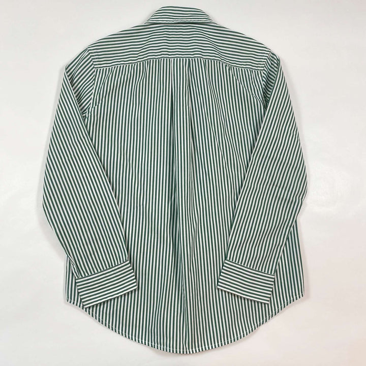 Ralph Lauren green striped button down shirt 7Y 2