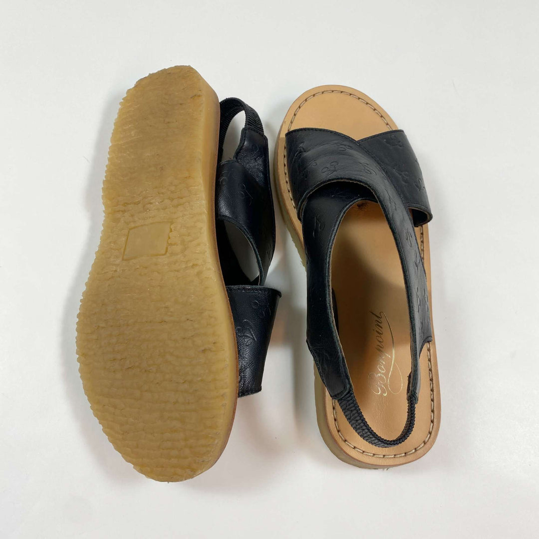 Bonpoint black leather sandals 33 2