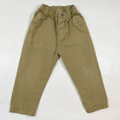 Zara pale beige/green trousers 3-4Y/104 1