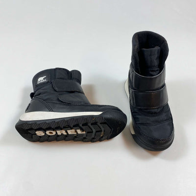 Sorel black Whitney strap WP Unisex snow boots 26 1