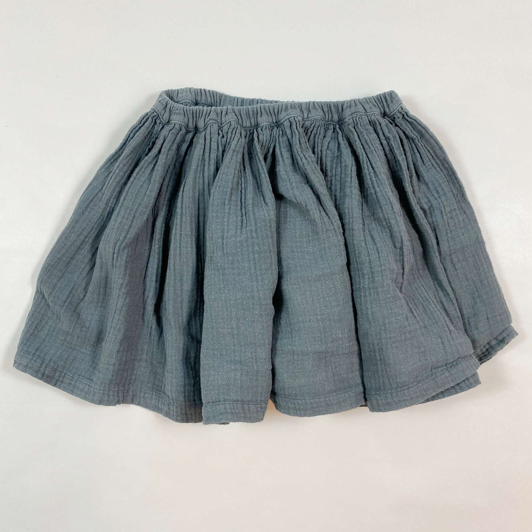 Bonton dusk blue muslin skirt 3Y 1