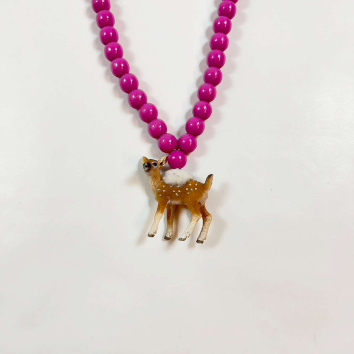 Pirates & Ponies pink bambi wood necklace one size 2