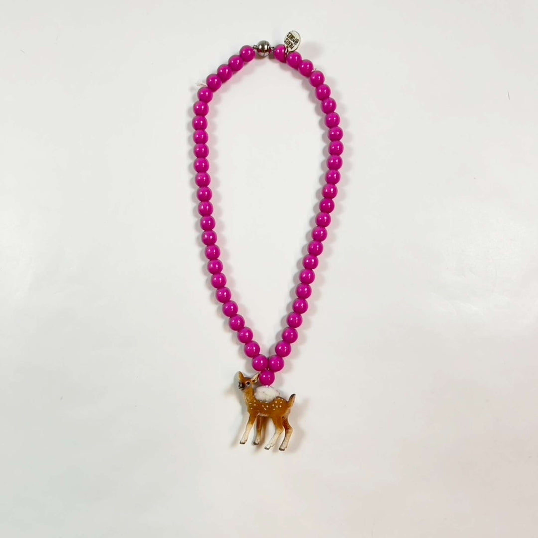Pirates & Ponies pink bambi wood necklace one size 1