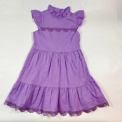 Janie and Jack purple embroidered dress 7Y 1