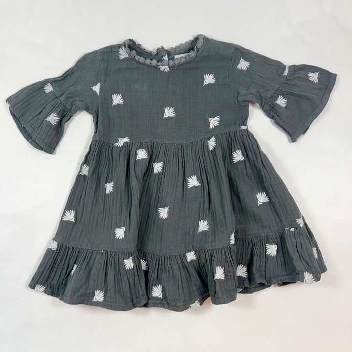 Louise Misha dove blue embroidered dress 4Y 1