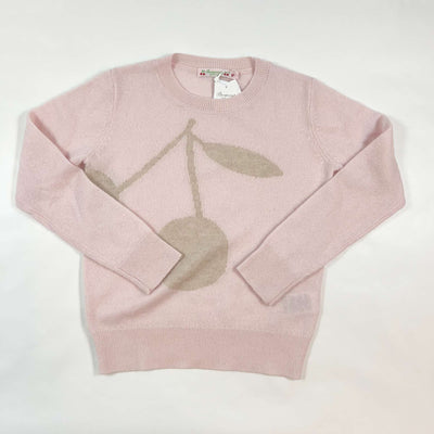 Bonpoint pink cherry cashmere pullover 8Y 1