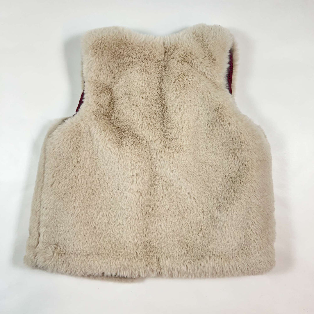 Zara faux-fur vest 3-4Y/104 2