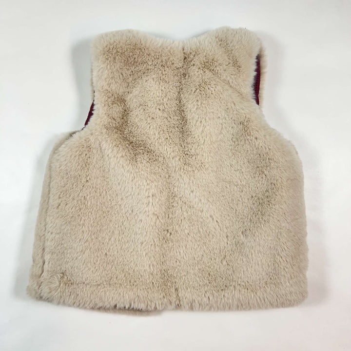 Zara faux-fur vest 3-4Y/104 2