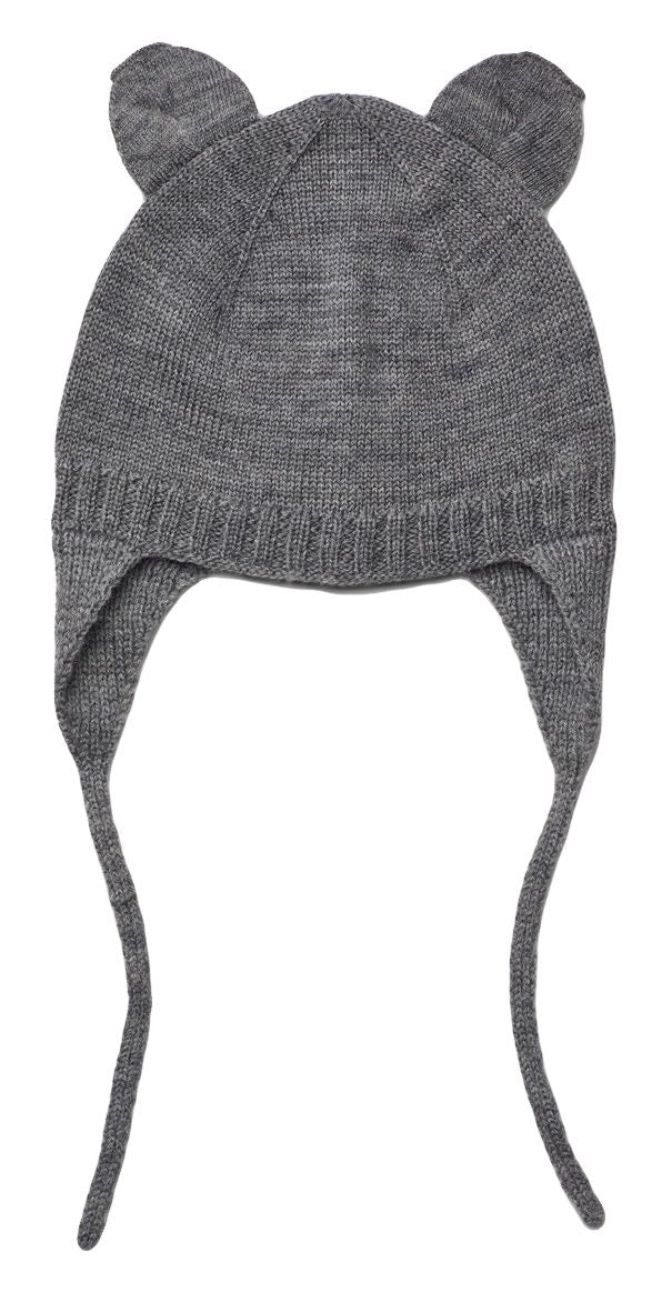 Liewood Vera Merino wool hat with ears Grey Melange Second Season 1-2Y/92 1