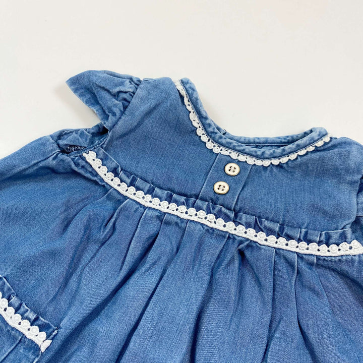 Mayoral denim baby dress 2-4M/65 2