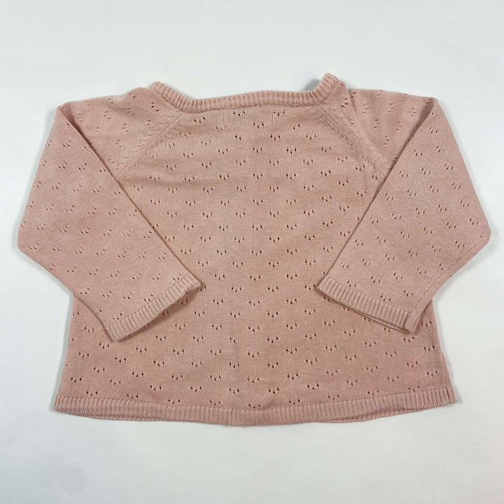 Wheat pink cotton cardigan 9M/74 2