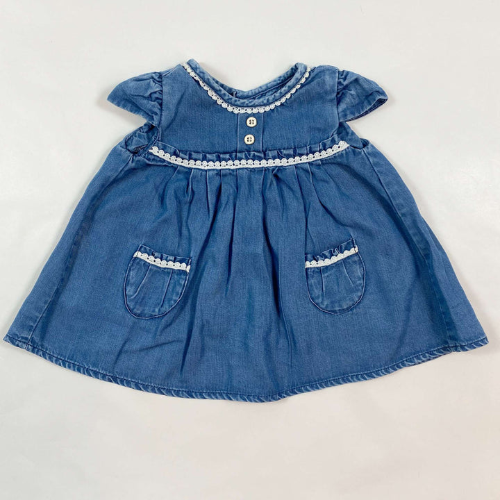 Mayoral denim baby dress 2-4M/65 1