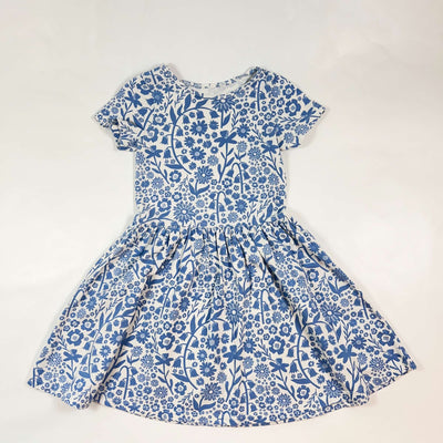 Winter Water Factory blue floral short-sleeved dress 6Y 1