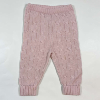 Ralph Lauren pink cable knit cashmere lounge pants 9M 1