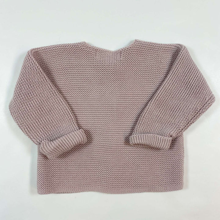 Zara lilac heavy knit cardigan 6-9M/74 2