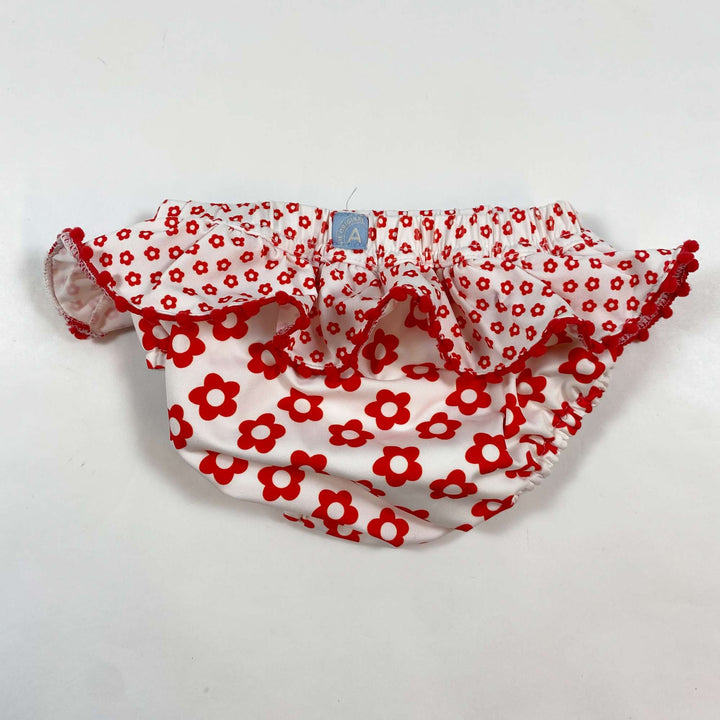 Archimède red daisy swim bottoms 3-6M 2