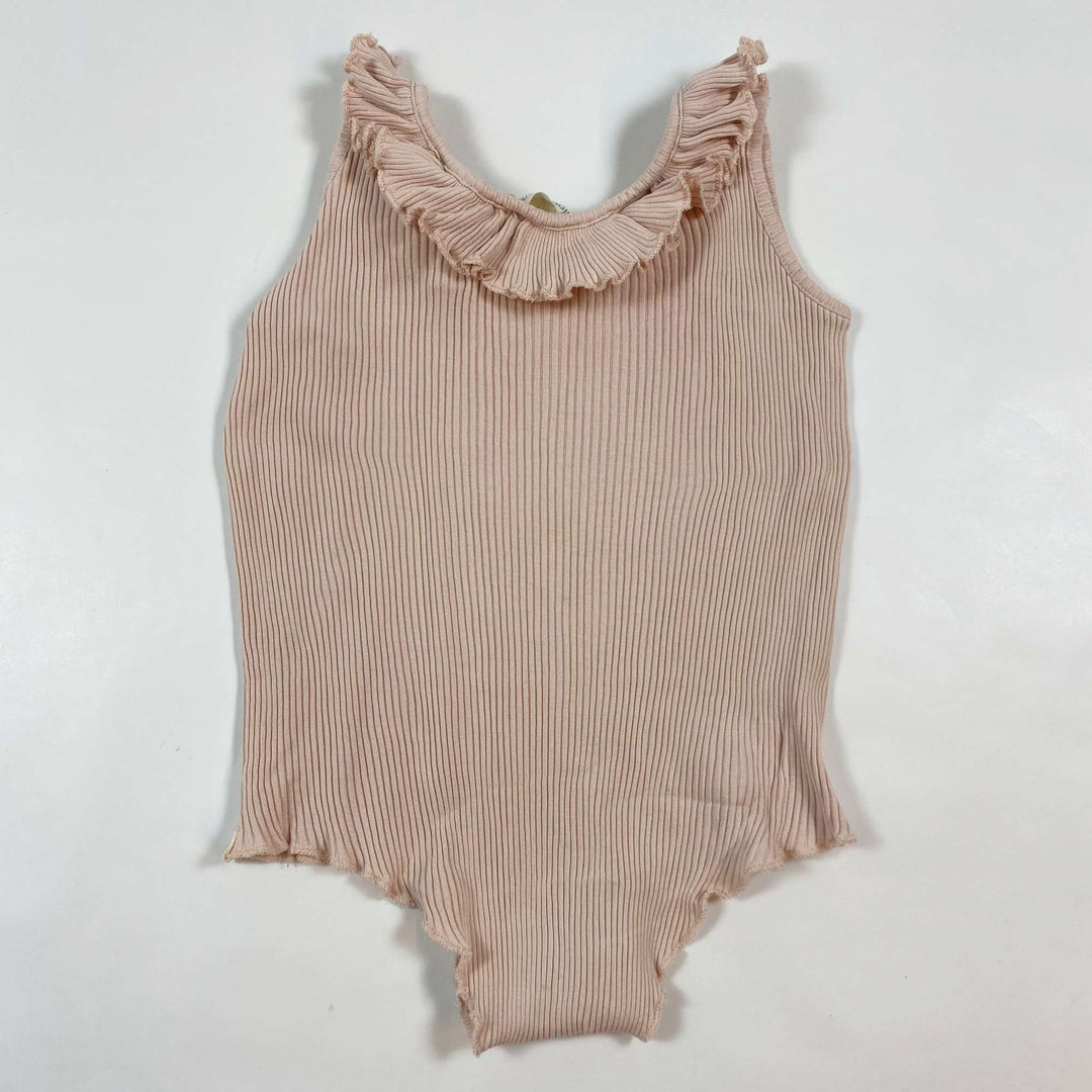 Minimalisma pale pink ribbed body 6-12M 4