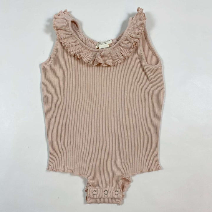 Minimalisma pale pink ribbed body 6-12M 1