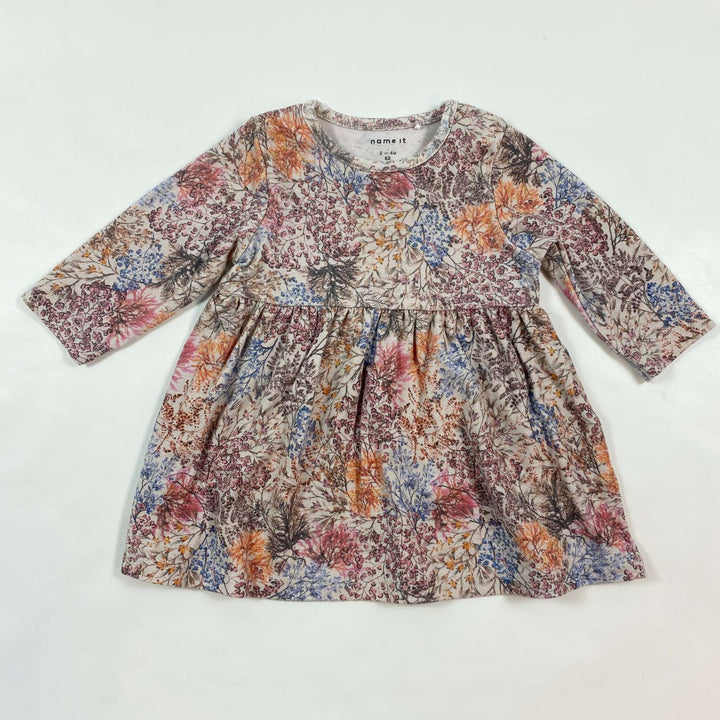 Name It floral longsleeve dress 2-4M/62 1