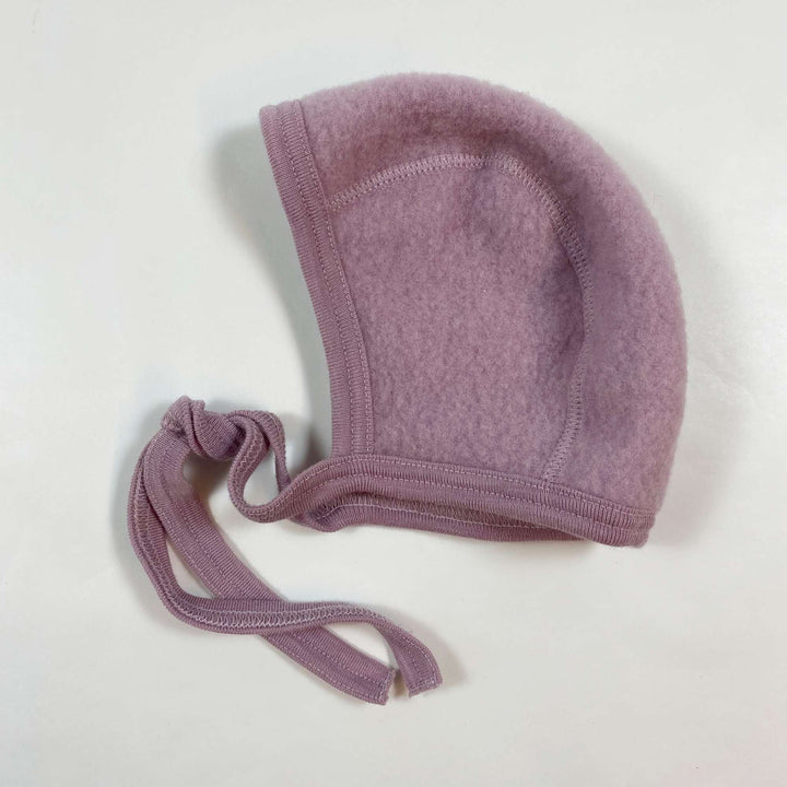 Engel lilac merino wool bonnet 62/68 2