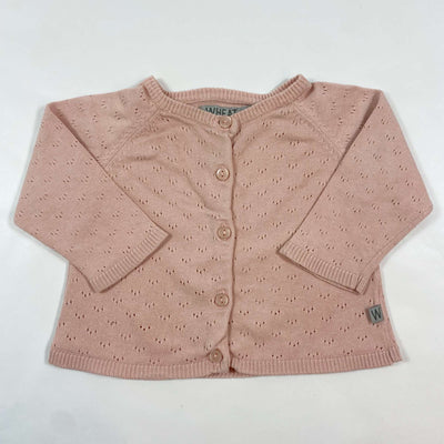 Wheat pink cotton cardigan 9M/74 1