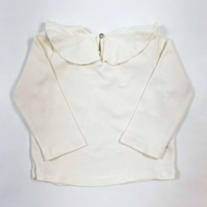 Zara brushed cotton longsleeve blouse 6-9M/74 2