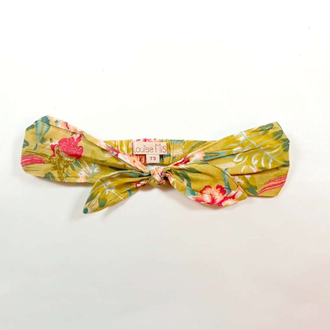 Louise Misha mustard yellow floral headband 3Y 1