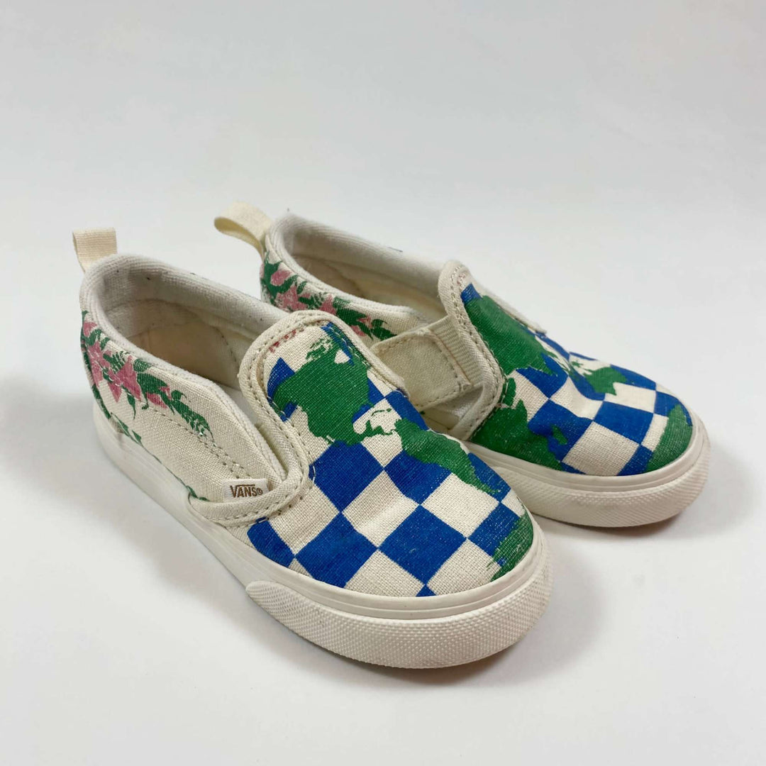 Vans big blue check toddler slip-ons 25 1