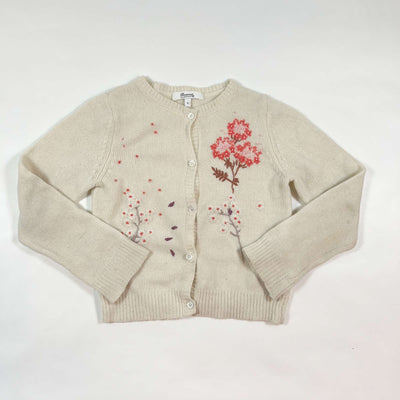 Bonpoint off-white floral embroidered cardigan 6Y 1