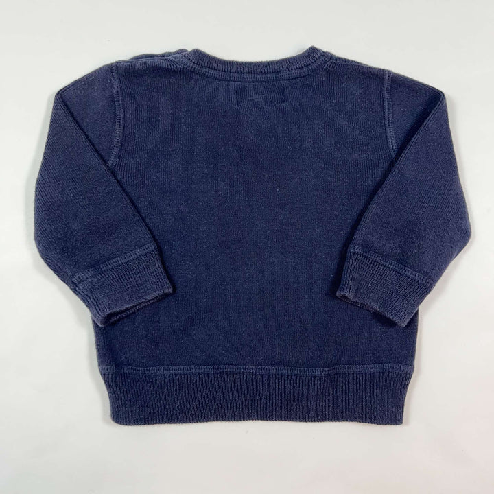 Ralph Lauren navy cotton knit pullover 12M 2